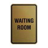Portrait Round Waiting Room Sign