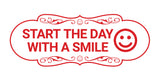 Designer Start the Day With a Smile Wall or Door Sign