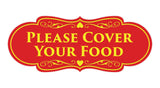 Signs ByLITA Designer Please Cover Your Food Sign