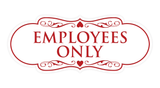 Signs ByLITA Designer Employees Only Sign