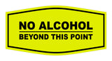 Signs ByLITA Fancy No Alcohol Beyond this Point Sign