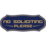 Stylish No Soliciting Sign