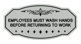 Victorian Employees Must Wash Hands Before Returning To Work Sign