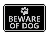 Signs ByLITA Classic Framed Beware of Dog Sign