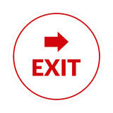 Signs ByLITA Circle Exit-Right Sign