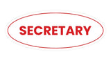 Signs ByLITA Oval Secretary Sign