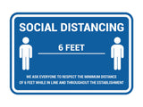 Classic Framed Social Distancing Sign
