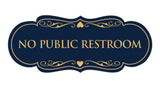 Signs ByLITA Designer No Public Restroom Sign
