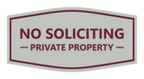 Signs ByLITA Fancy No Soliciting Private Property Sign