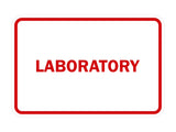 Signs ByLITA Classic Framed Laboratory Sign