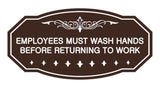 Victorian Employees Must Wash Hands Before Returning To Work Sign
