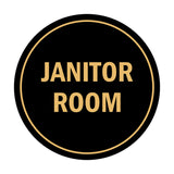 Signs ByLITA Circle Janitor Room Sign