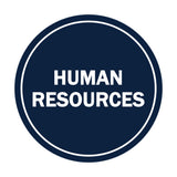 Signs ByLITA Circle Human Resources Sign