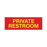 Basic Private Restroom Door / Wall Sign