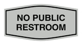 Signs ByLITA Fancy No Public Restroom Sign