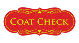 Signs ByLITA Designer Coat Check Sign