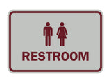 Signs ByLITA Classic Framed Unisex Restroom Sign