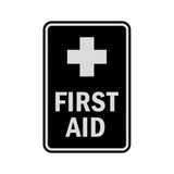 Portrait Round First Aid Sign