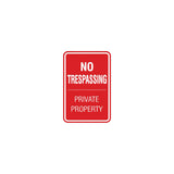 Signs ByLITA Portrait Round no trespassing private property Sign