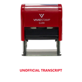 Unofficial Transcript Self Inking Rubber Stamp