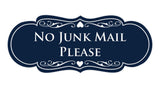 Signs ByLITA Designer No Junk Mail Please Sign