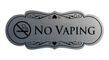 Signs ByLITA Designer No Vaping Sign