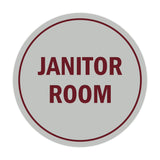 Signs ByLITA Circle Janitor Room Sign