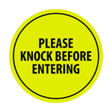 Signs ByLITA Circle Please Knock Before Entering Sign