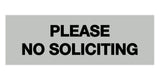 Signs ByLITA Basic Please No Soliciting Sign