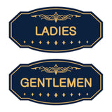 Victorian Ladies And Gents Sign Set