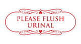 Designer Please Flush Urinal Wall or Door Sign
