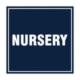 Square Nursery Sign with Adhesive Tape, Mounts On Any Surface, Weather Resistant