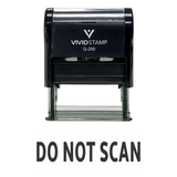 DO NOT SCAN Self Inking Rubber Stamp