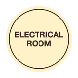 Signs ByLITA Circle Electrical Room Sign