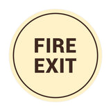 Signs ByLITA Circle Fire Exit Sign