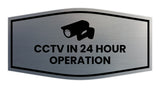 Fancy CCTV in 24 Hour Operation Wall or Door Sign