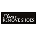 Basic PLEASE REMOVE SHOES Wall Door Sign