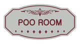 Victorian Poo Room Sign