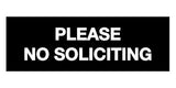 Signs ByLITA Basic Please No Soliciting Sign