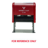 For Reference Only Self Inking Rubber Stamp