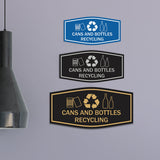 Fancy Cans and Bottles Recycling Wall or Door Sign