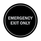 Signs ByLITA Circle Emergency Exit Only Sign