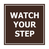 Signs ByLITA Square watch your step Sign
