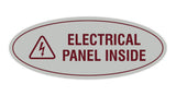 Oval Electrical Panel Inside Sign