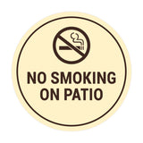 Signs ByLITA Circle No Smoking on Patio Sign