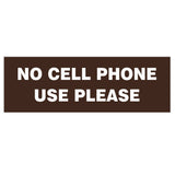 Basic NO CELL PHONE USE PLEASE Sign