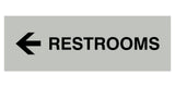 Signs ByLITA Basic Restrooms Left Arrow Directional Sign