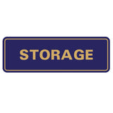 Blue / Gold Standard Storage Sign