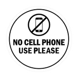 Signs ByLITA Circle No Cell Phone Use Please Sign