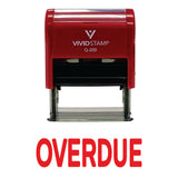 Overdue Self Inking Rubber Stamp